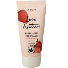 Oriflame Love Nature Refreshing Face Wash With Strawberry, 50ml